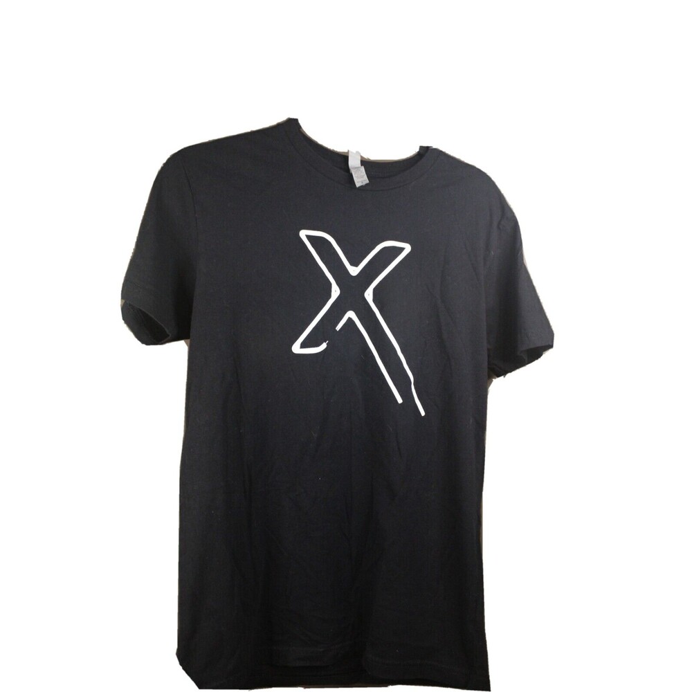 Next Level Apparel Size S Small Black Cotton T-shirt X - Logo
